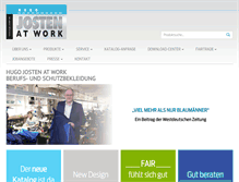 Tablet Screenshot of hugo-josten.de